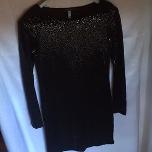 Black sequin dress